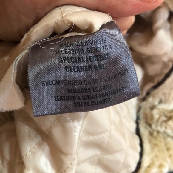 WILSONS LEATHER Tan Suede and Faux Fur Coat Size M - Picture 11 of 14